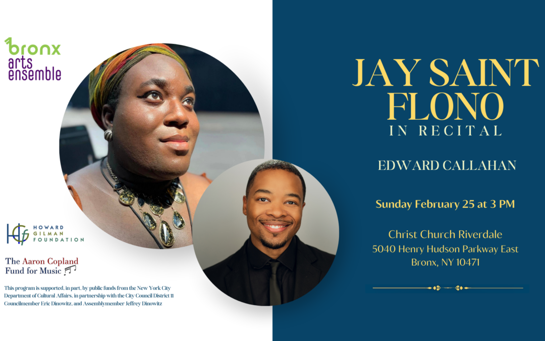 Bronx Arts Ensemble Presents: Jay St. Flono in Recital at Christ Church Riverdale